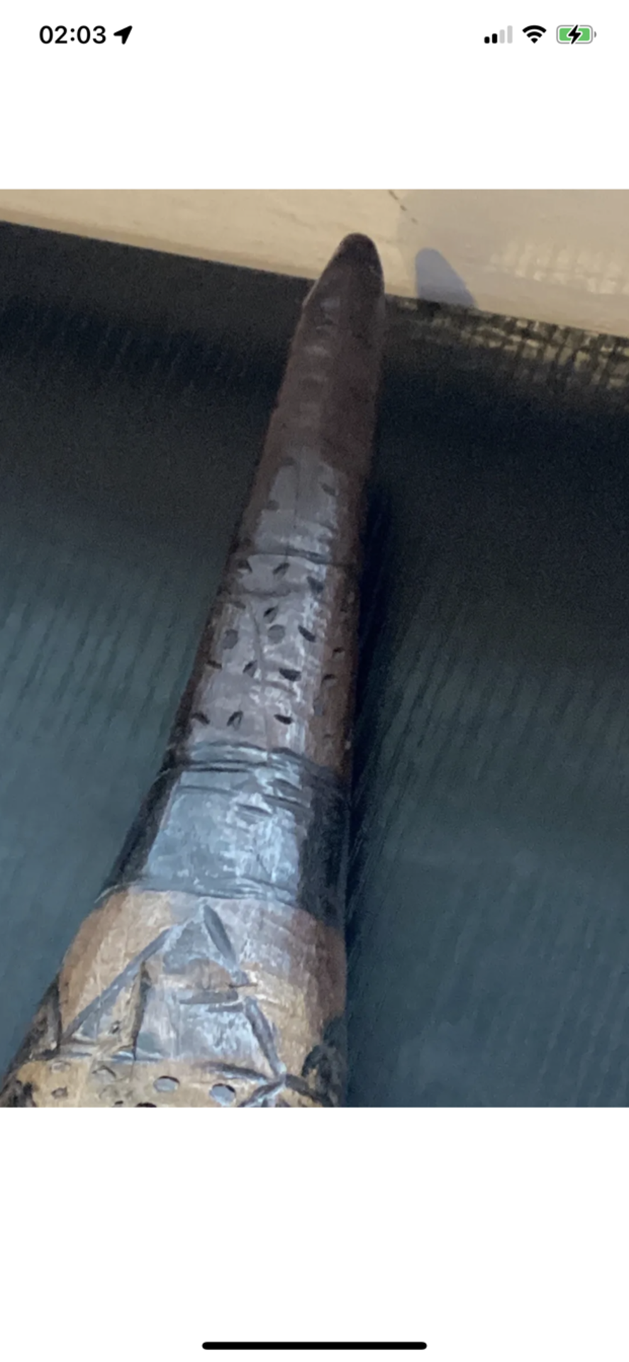 ANTIQUE AFRICAN TRIBAL WOODEN CLUB - Image 6 of 9