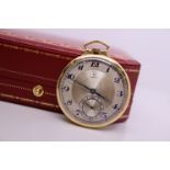 OMEGA POCKET WATCH - (NO. 6921510) - SMALL SECONDS / ARABIC DIAL