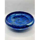 Large Burslem 1920s irridescent blue bowl stunning piece. 