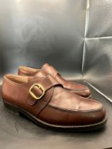 Fratelli Rossetti Monk Strap leather shoes size 7 with good soles. Good condition please see photos