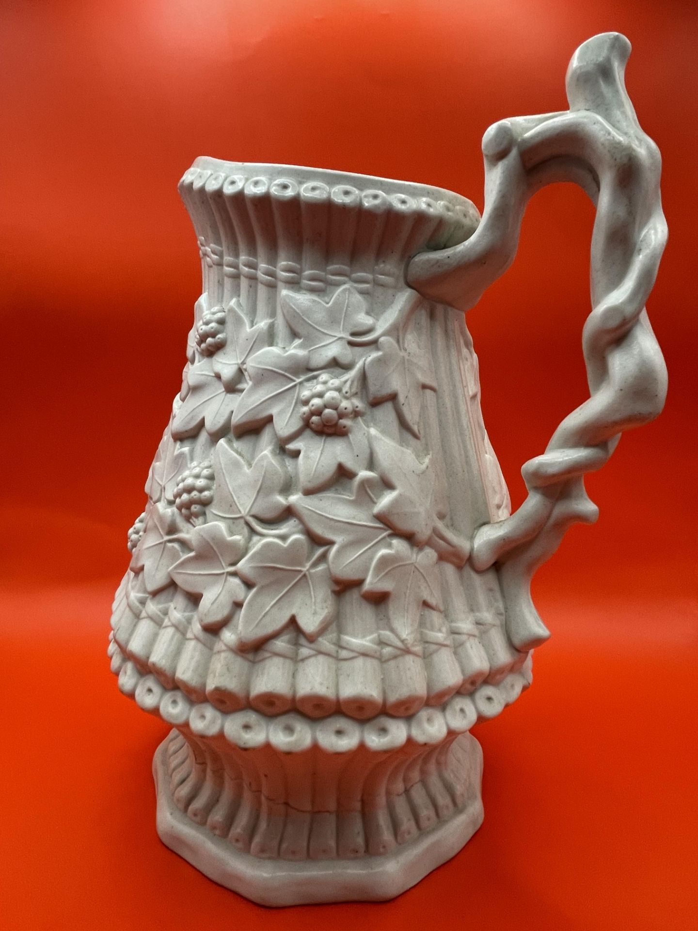 A lovely 1860-80s ridgeway Victorian Jug great condition. Stands proud.  - Image 8 of 9