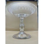 A Victorian glass 1860s Tazza in excellent condition.&nbsp;