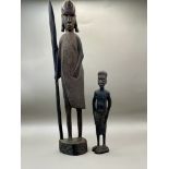 Two African antique Wooden carvings