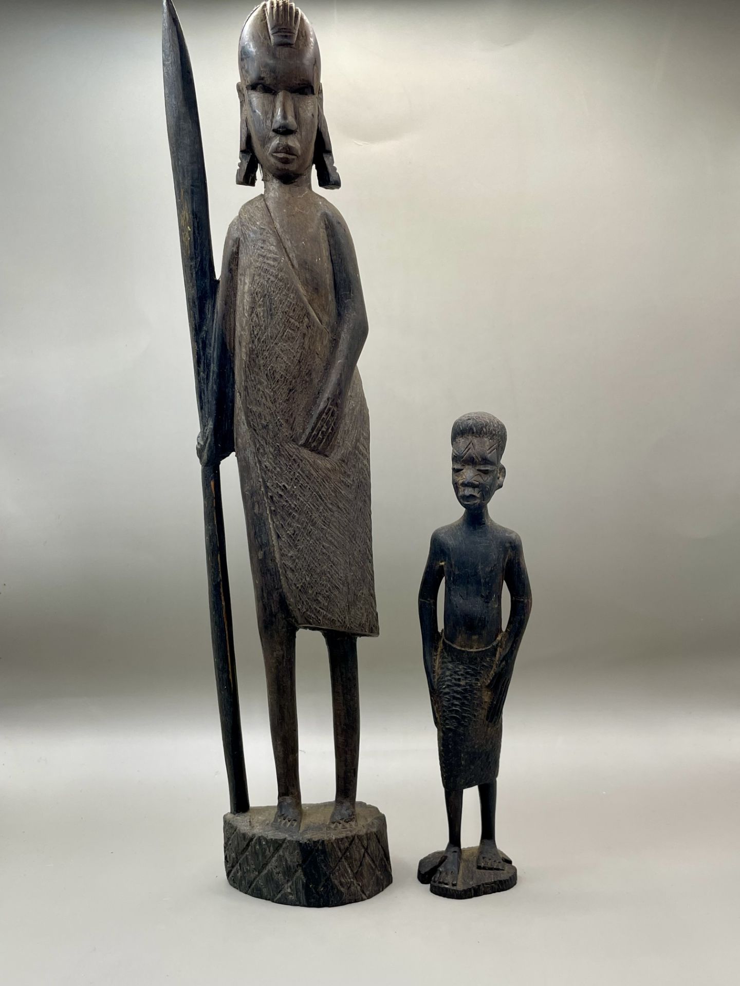 Two African antique Wooden carvings