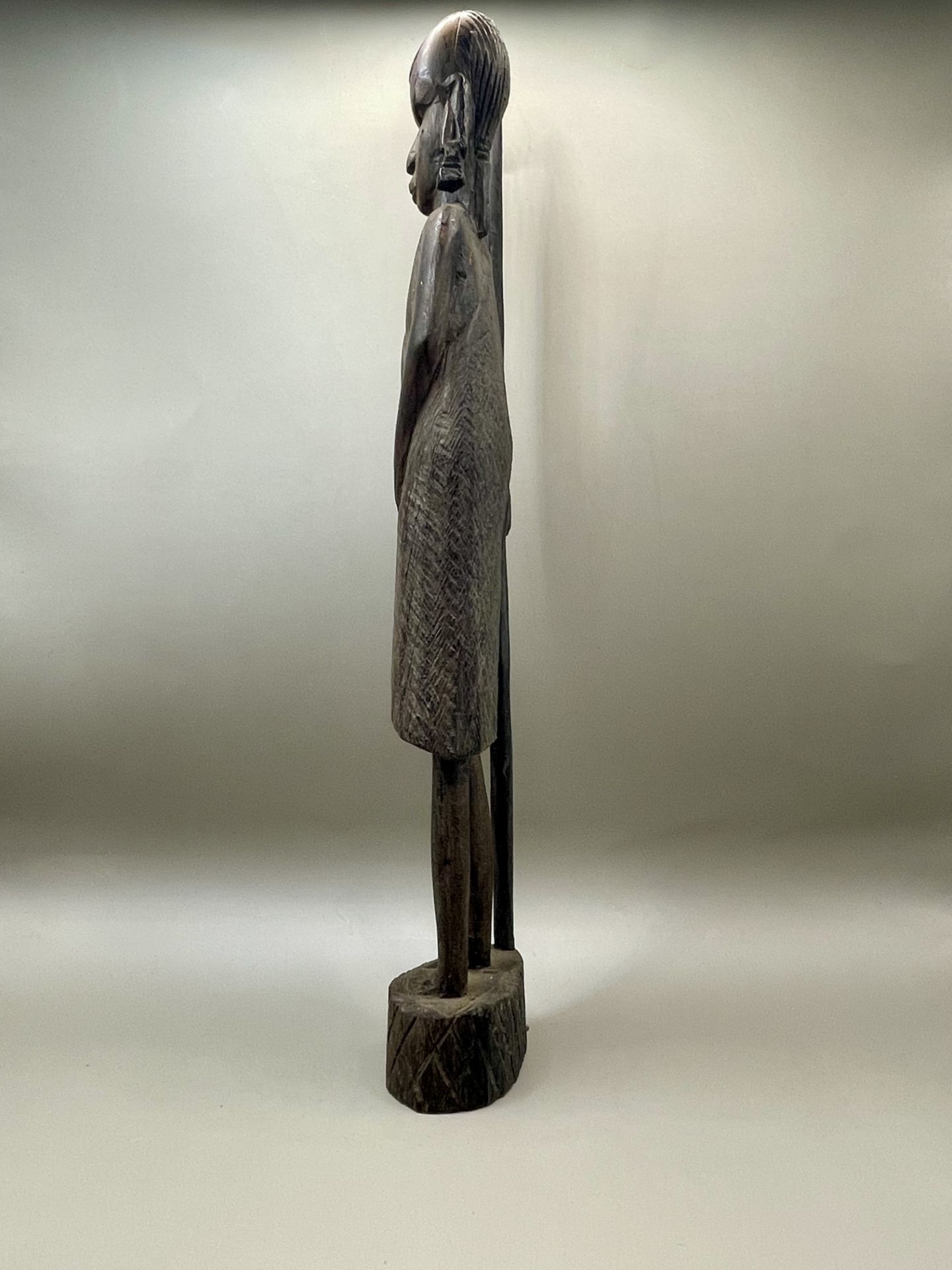 Two African antique Wooden carvings - Image 9 of 18