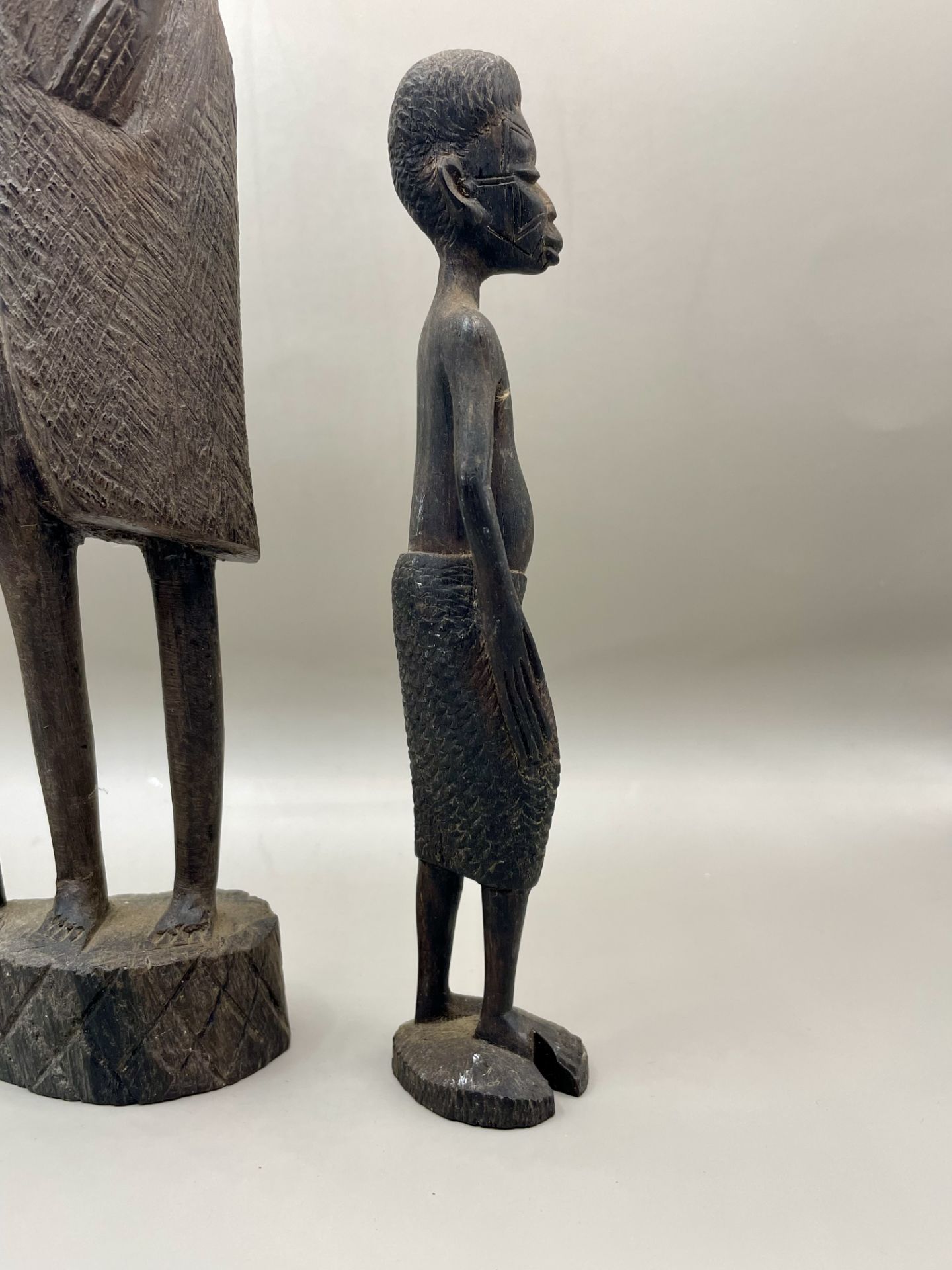 Two African antique Wooden carvings - Image 16 of 18
