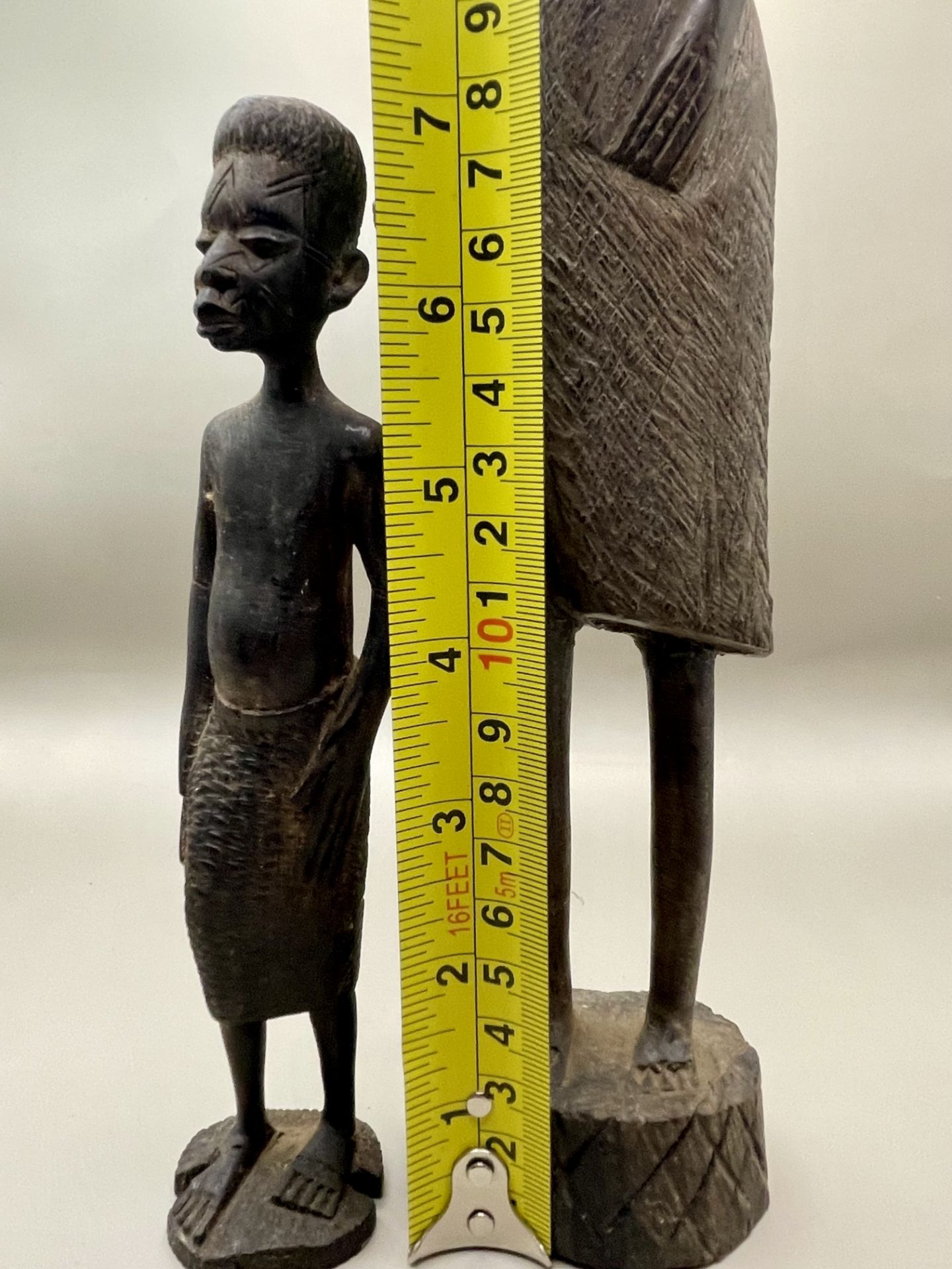 Two African antique Wooden carvings - Image 3 of 18