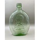 1900s American glass flask Washington.&nbsp;