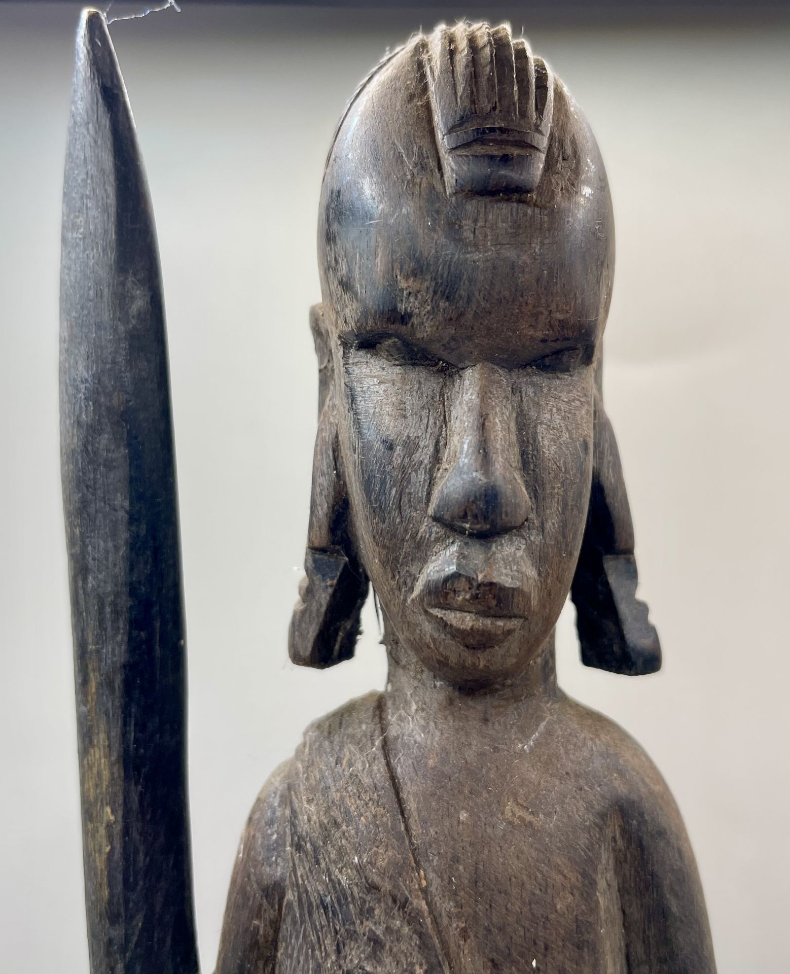 Two African antique Wooden carvings - Image 4 of 18