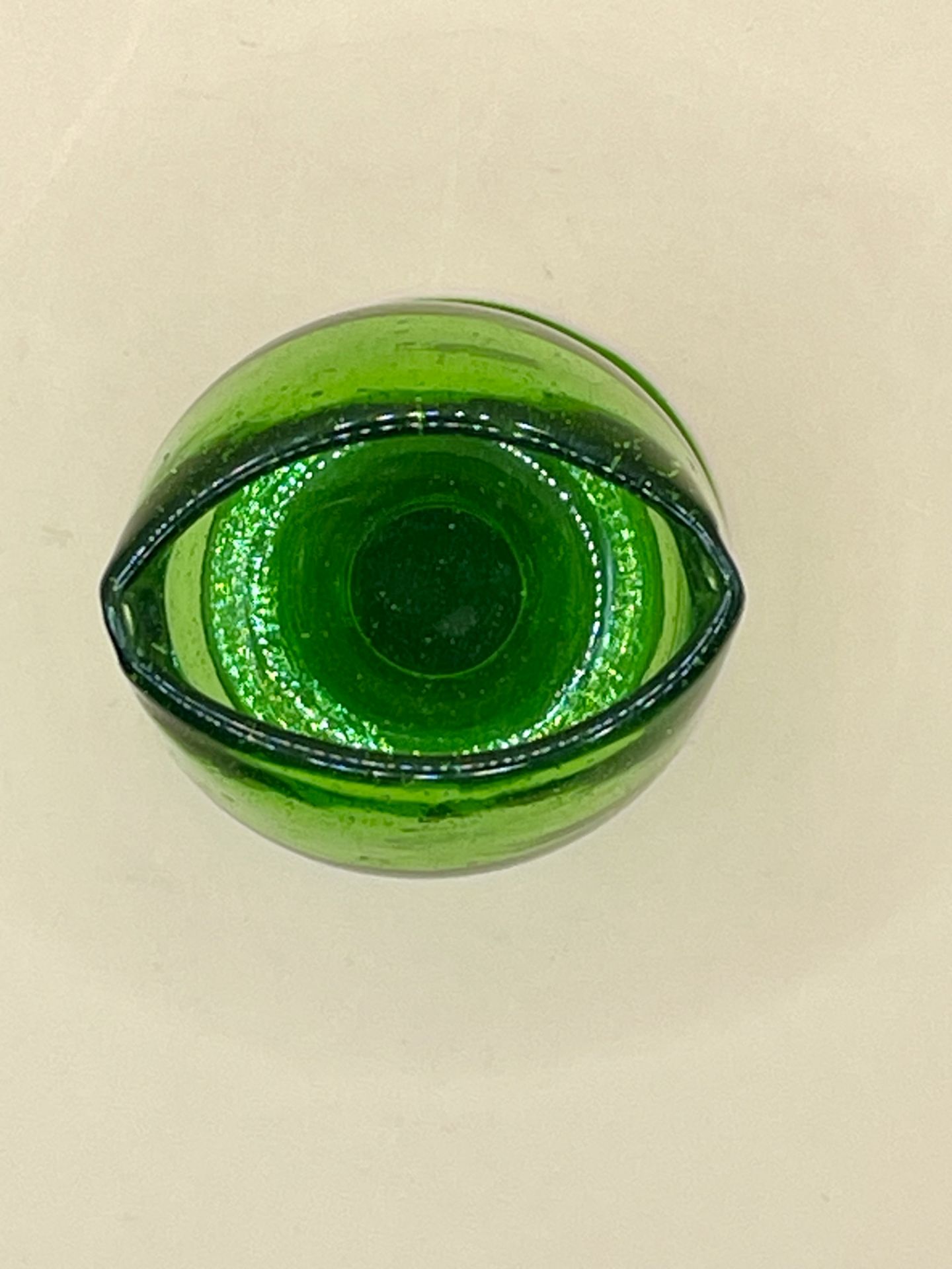 A Victorian Green glass eye bath great condition.  - Image 2 of 4