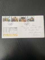 Royal Mail fishing first day cover.