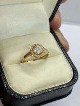 STUNNING TIFFANY STYLE 1.02ct DIAMOND ENGAGEMENT RING SET IN ROSE METAL TESTED AS GOLD £4995 VALUATI