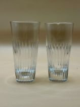 Two Victorian shot glasses one with small chip to rim.