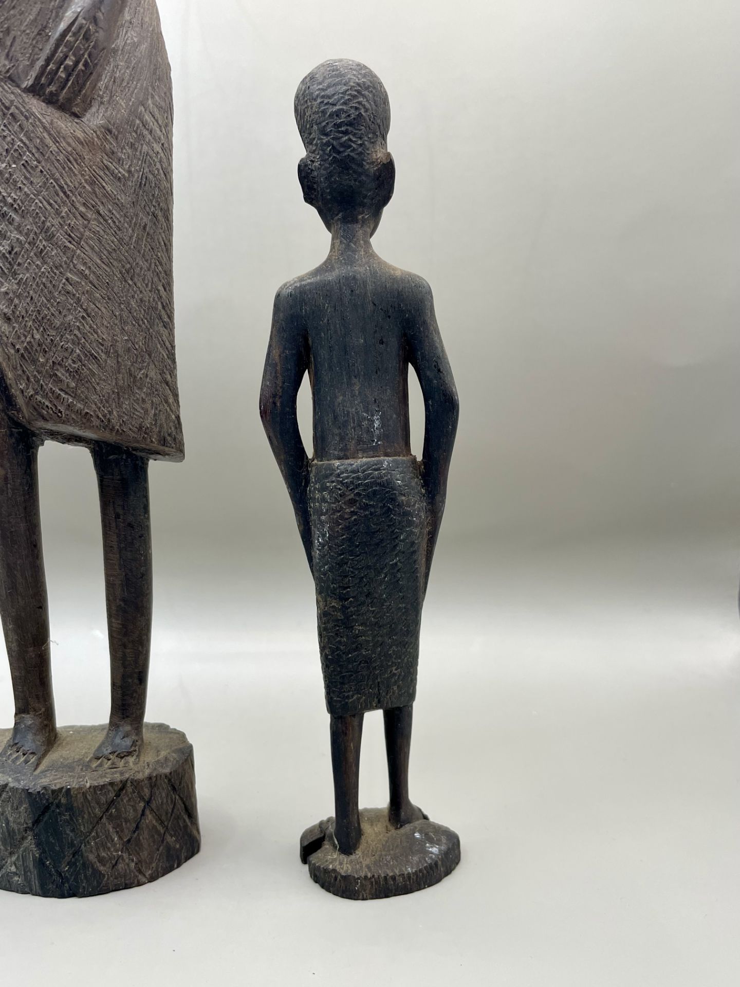 Two African antique Wooden carvings - Image 14 of 18