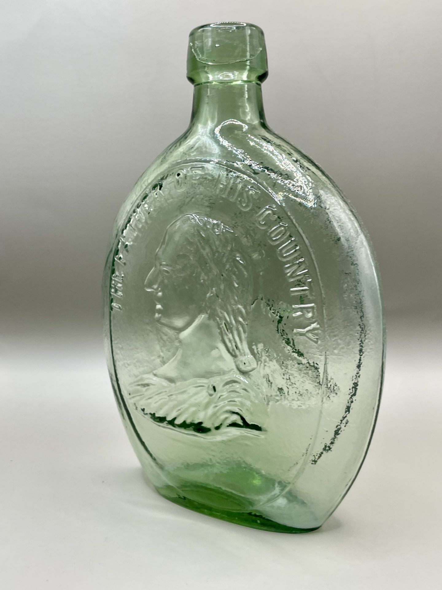 1900s American glass flask Washington.&nbsp; - Image 5 of 7