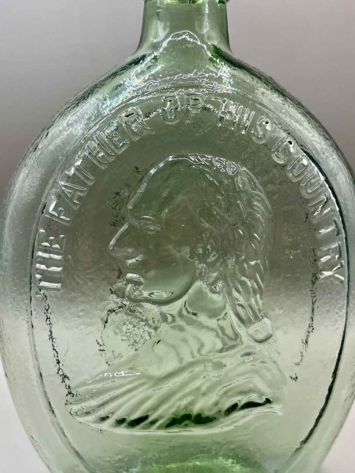 1900s American glass flask Washington.&nbsp; - Image 2 of 7