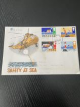 Royal Mail 1985 Safety at sea first day cover cost