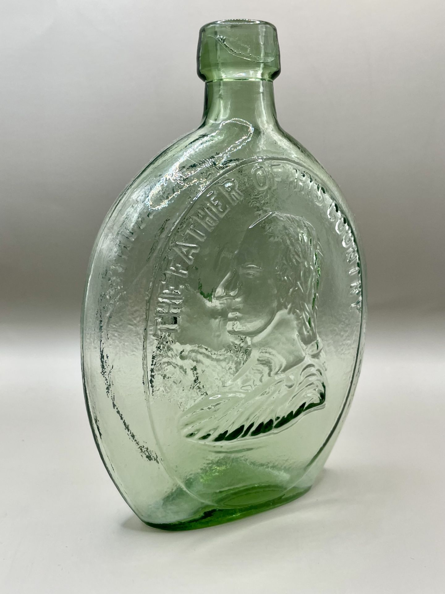 1900s American glass flask Washington.&nbsp; - Image 3 of 7