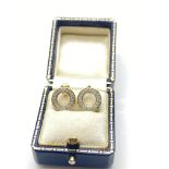 9ct GOLD 0.5ct DIAMOND EARRINGS