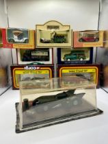 Assortment of vintage toy cars