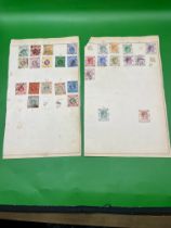 Two pages of rare Hong Kong stamps Common Wealth.