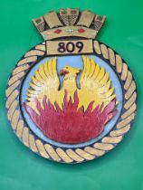 An original rare 809s RAF 1940s wooden plaque ,not a replica please see photos.