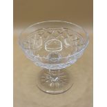 Victorian crystal cut compote or champagne glass excellent condition.&nbsp;