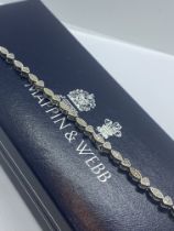 1.00ct DIAMIOND BRACELET SET IN 925 SILVER APPROX. LENGTH 7' AND 9.47g WEIGHT