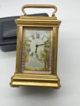 BEAUTIFUL MINIATURE CARRIAGE CLOCK POSSIBLY FRENCH