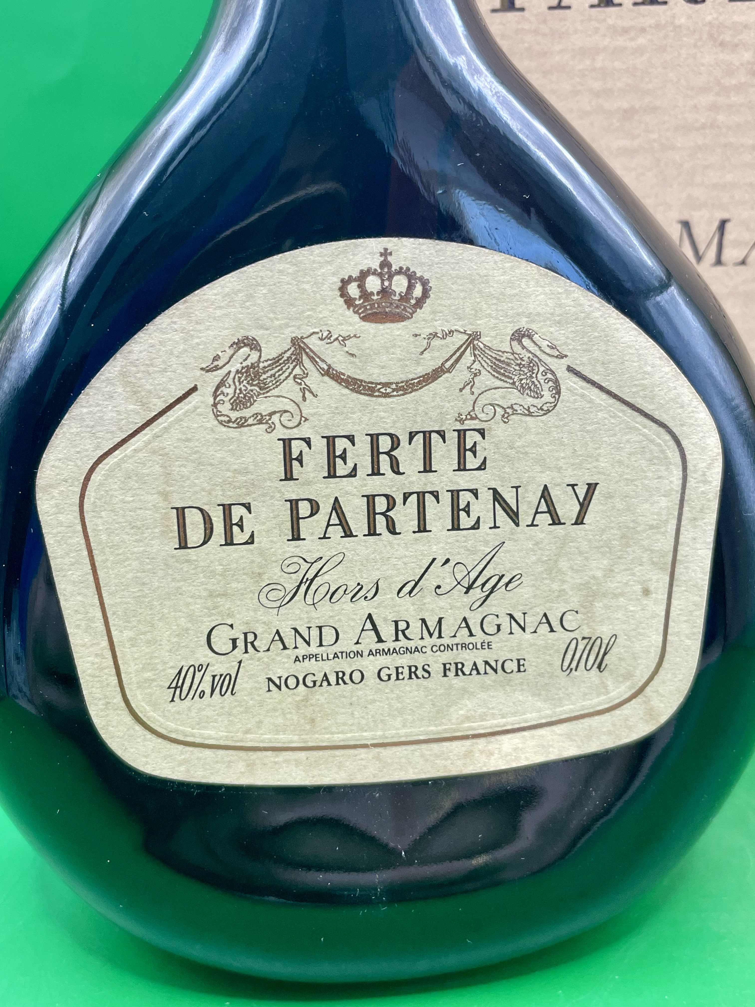 Unopened Vintage bottle of Armagnac sealed.  “Ferte De Partenay” French.  - Image 6 of 8