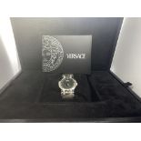 BOXED DIAMOND SET VERSACE WATCH