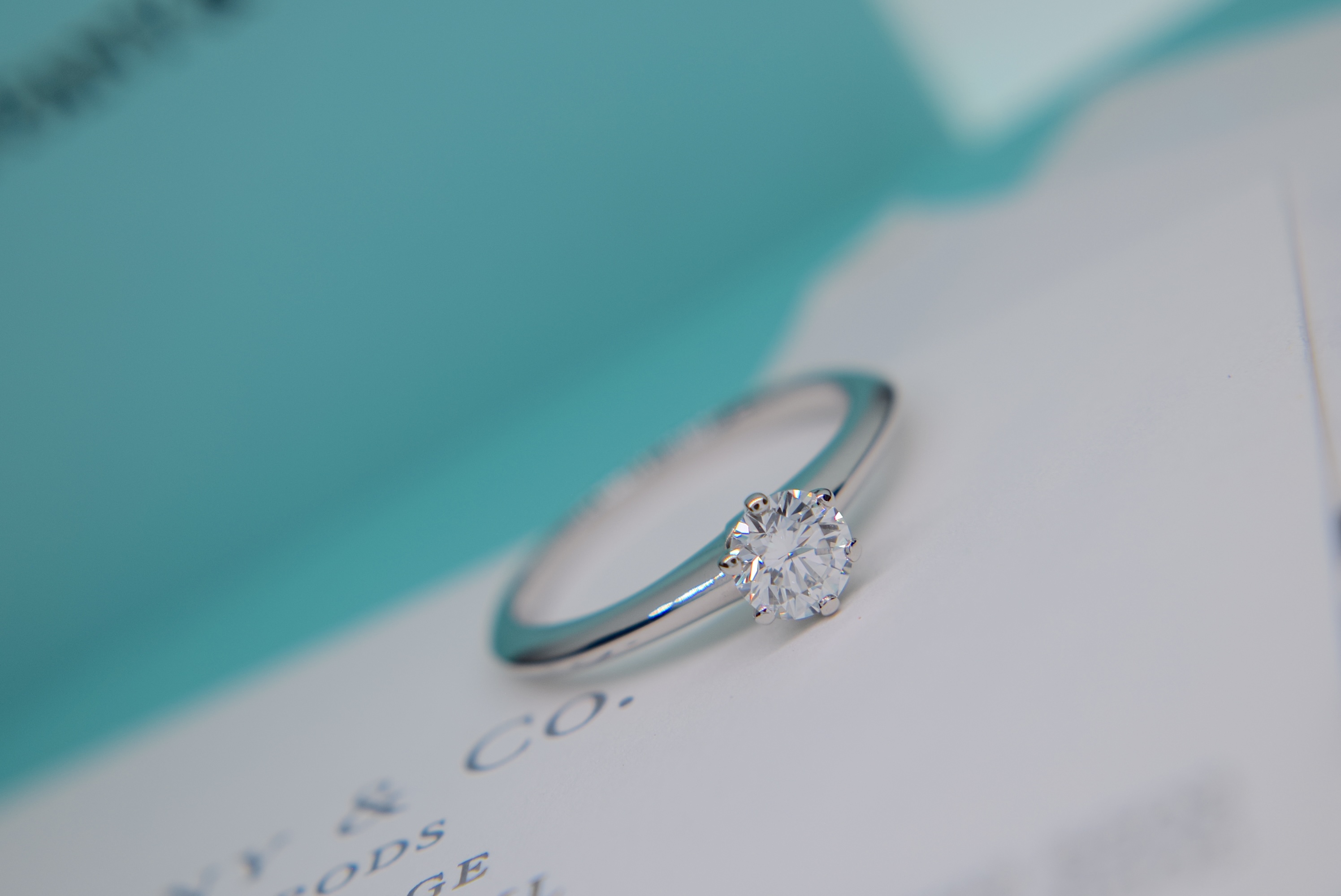 *HARRODS* TIFFANY & CO PLATINUM VVS2 DIAMOND SOLITAIRE RING "THE TIFFANY SETTING®" - BOX & CERT - Image 12 of 17