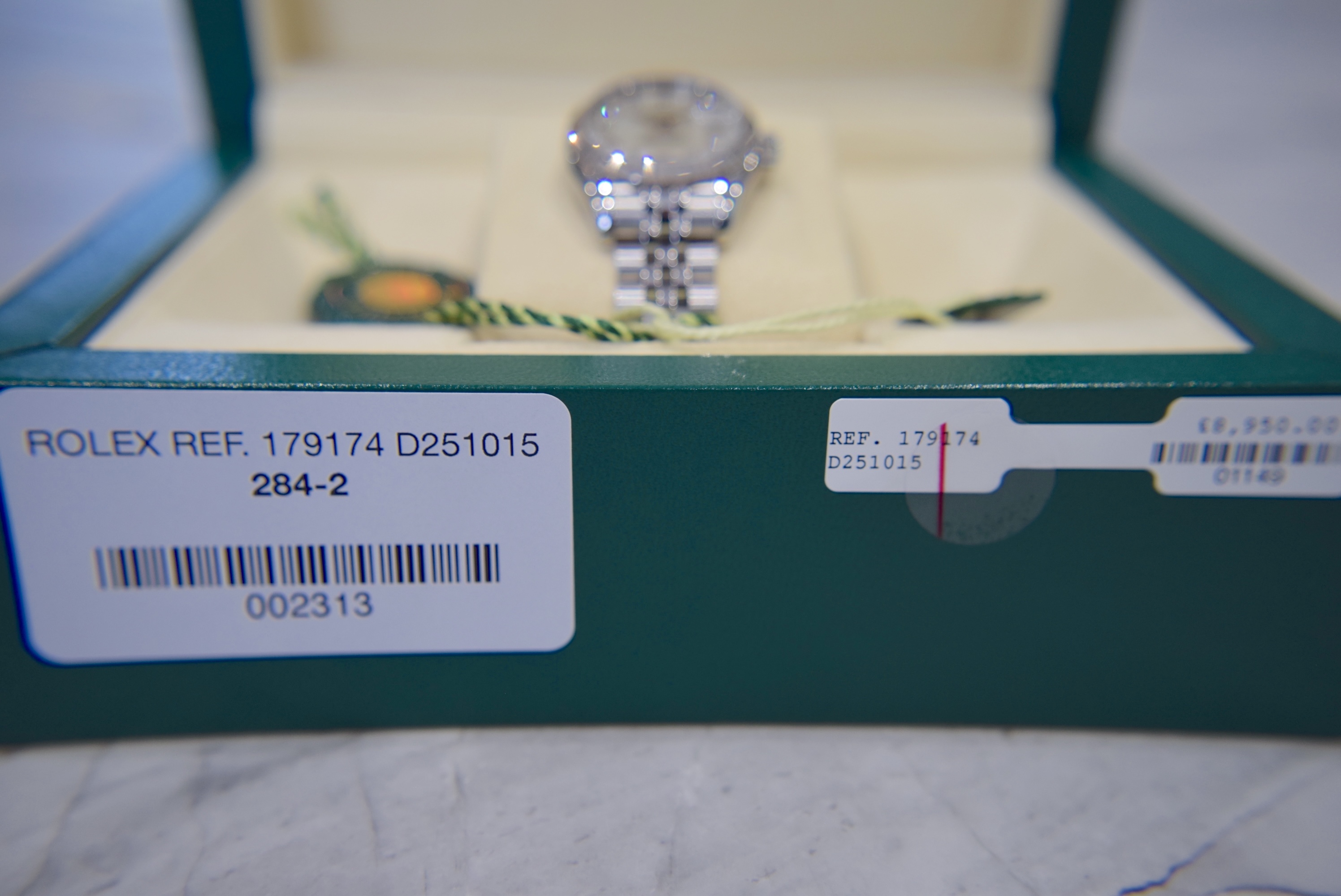 ROLEX DATEJUST REF. 179174 *FULL SET* FACTORY *RARE* WHITE/ SILVER PEARL DIAMOND DIAL - Image 34 of 46