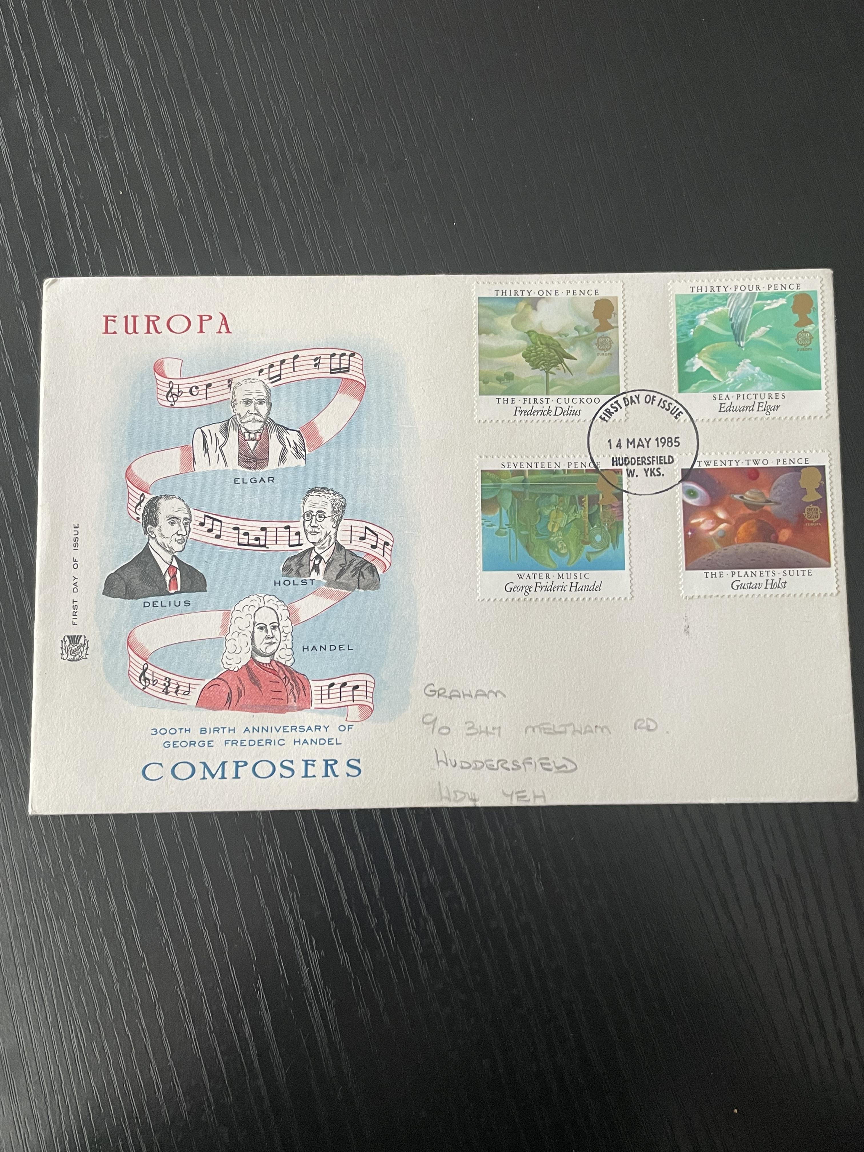 Europa composers Royal Mail First day Cover 1985