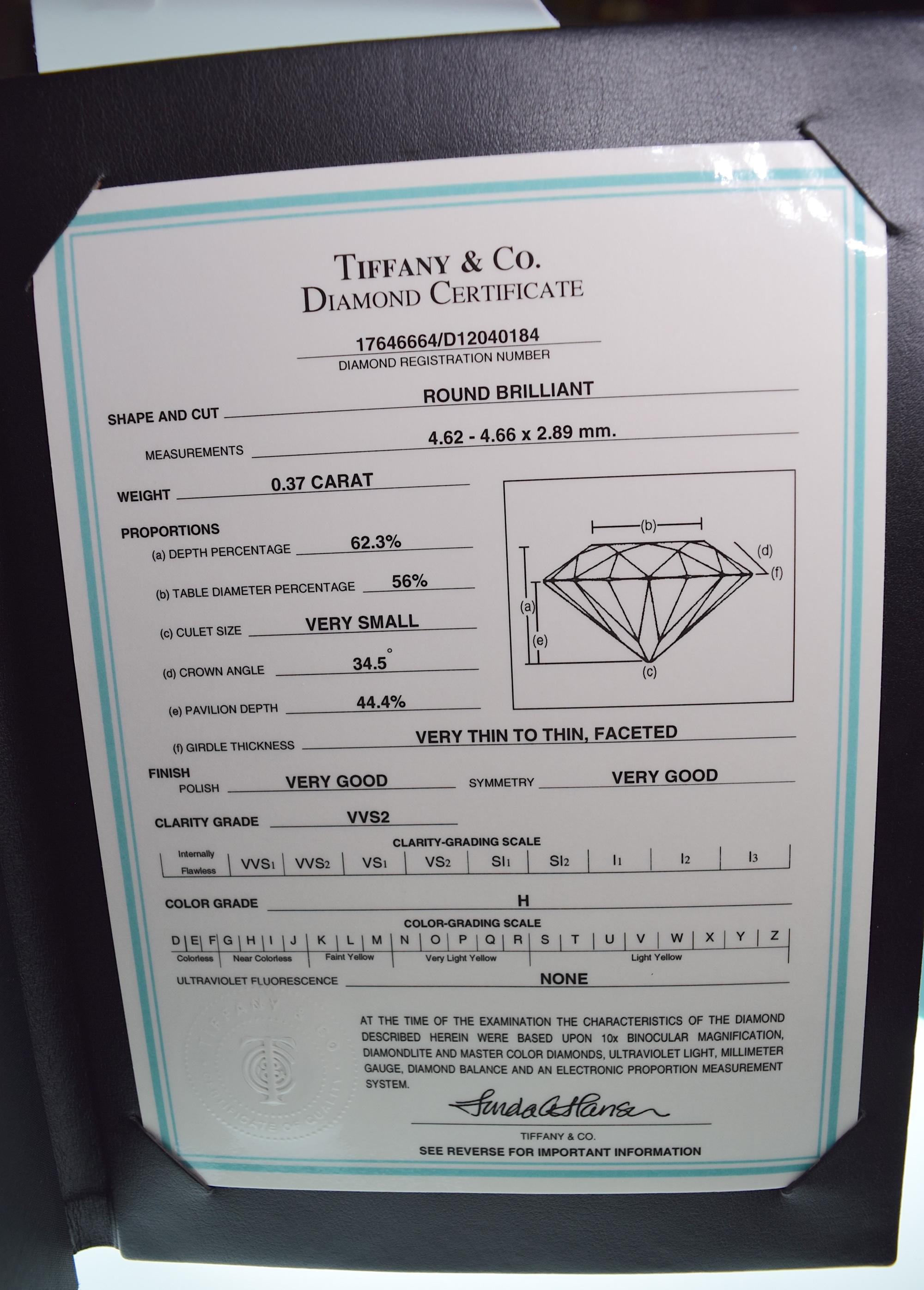 *HARRODS* TIFFANY & CO PLATINUM VVS2 DIAMOND SOLITAIRE RING "THE TIFFANY SETTING®" - BOX & CERT - Image 4 of 17