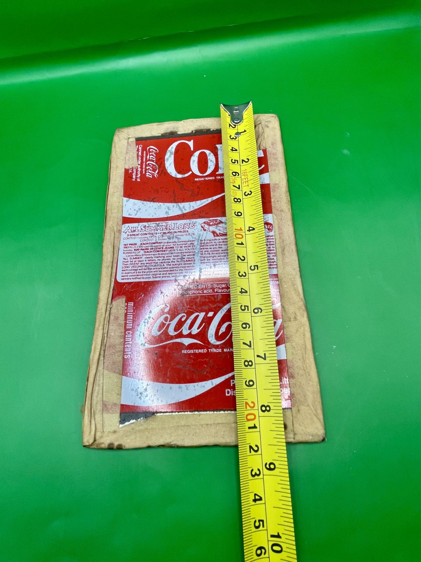 A very Rare 1978 Coca Cola flat pack can.  With a competition to win a triumph!! Name of the contest - Image 4 of 5