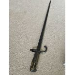 French Gras bayonet of the First World War model 1876 lovely condition.