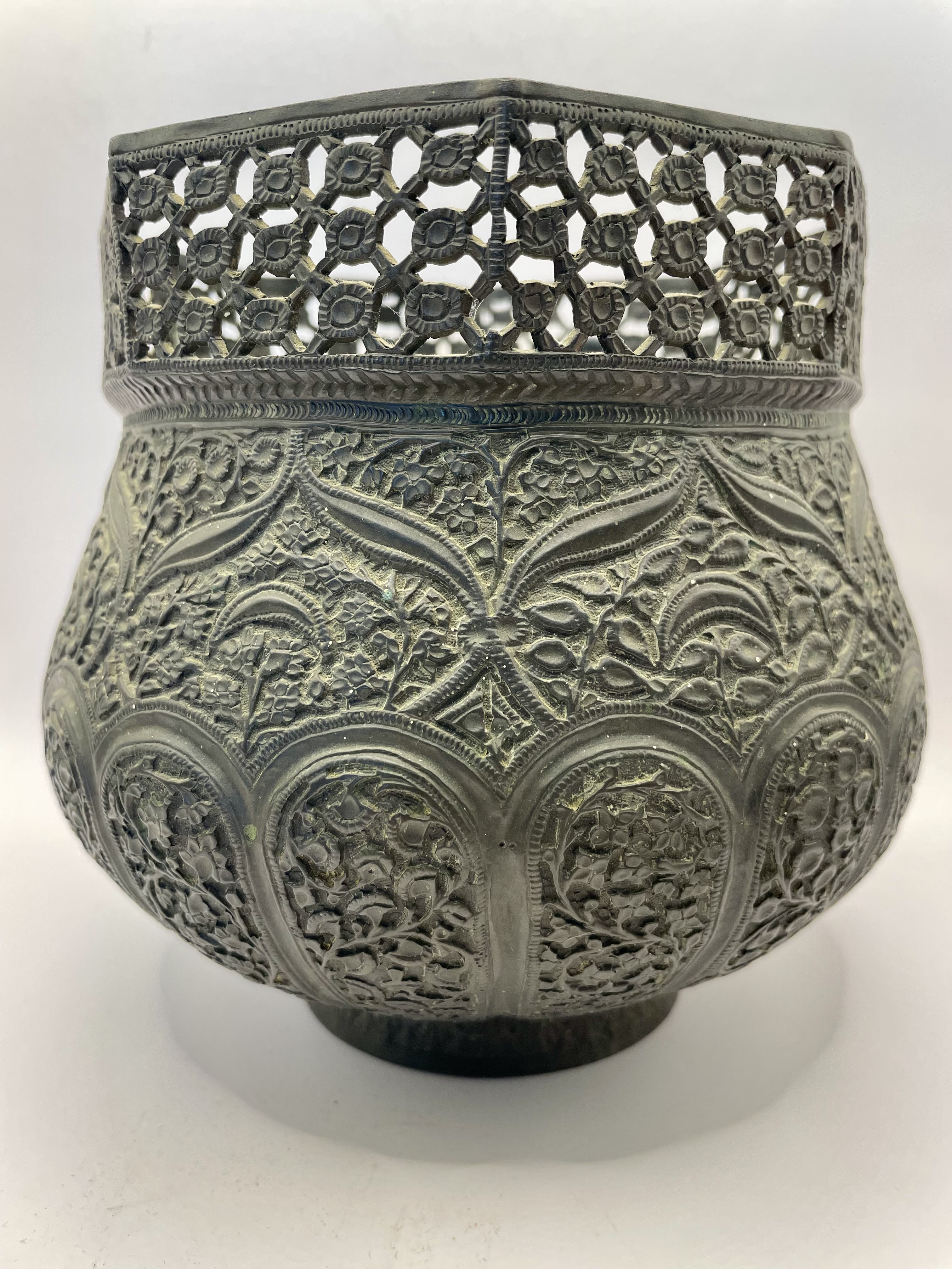 .Indian/islamic  Bronze Vase 1800's? copper. - Image 6 of 10