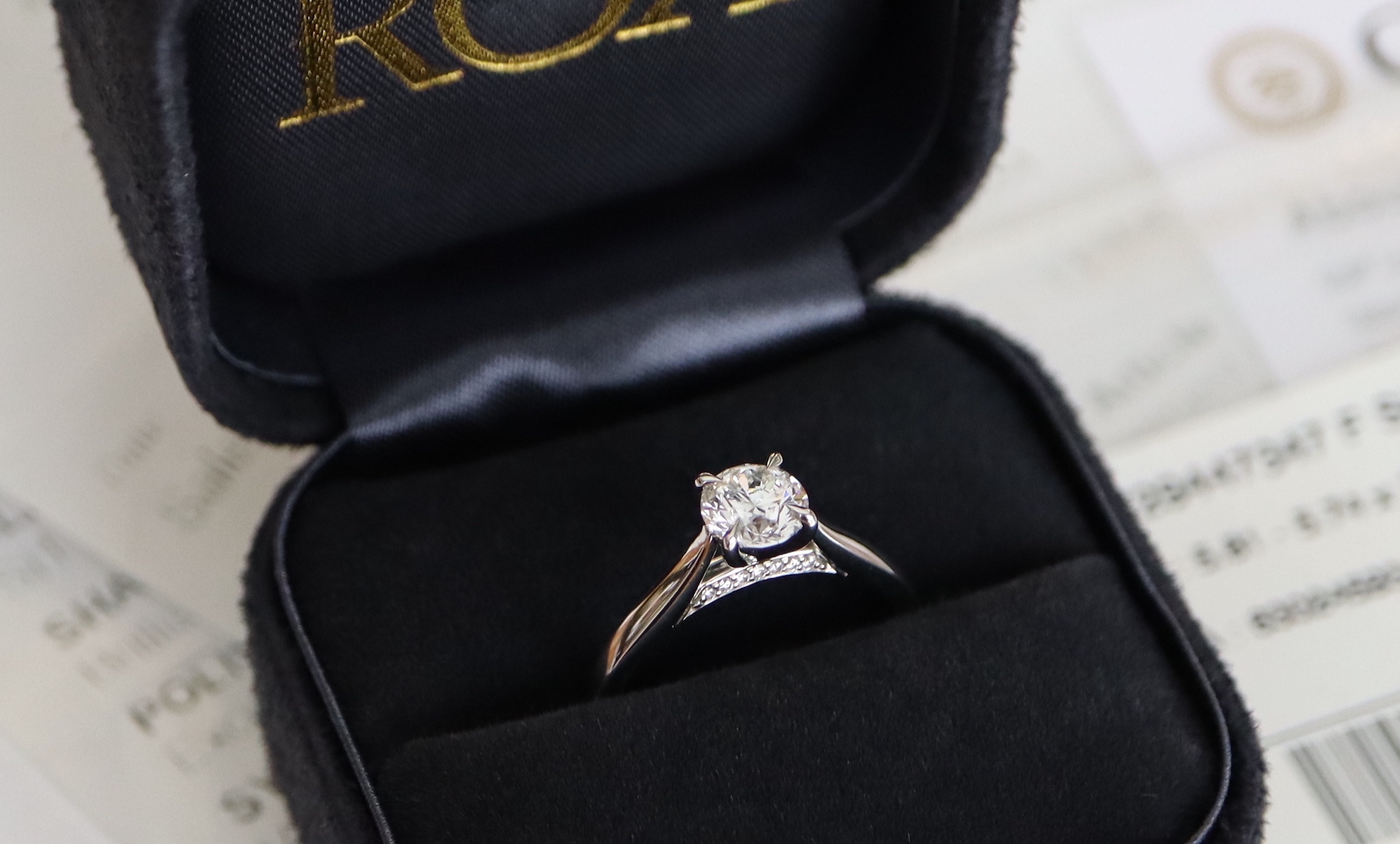 *GIA* 0.80CT DIAMOND SOLITAIRE RING (DIAMOND; F / SI1) PLATINUM '950' SET - £7K VALUATION - Image 6 of 11