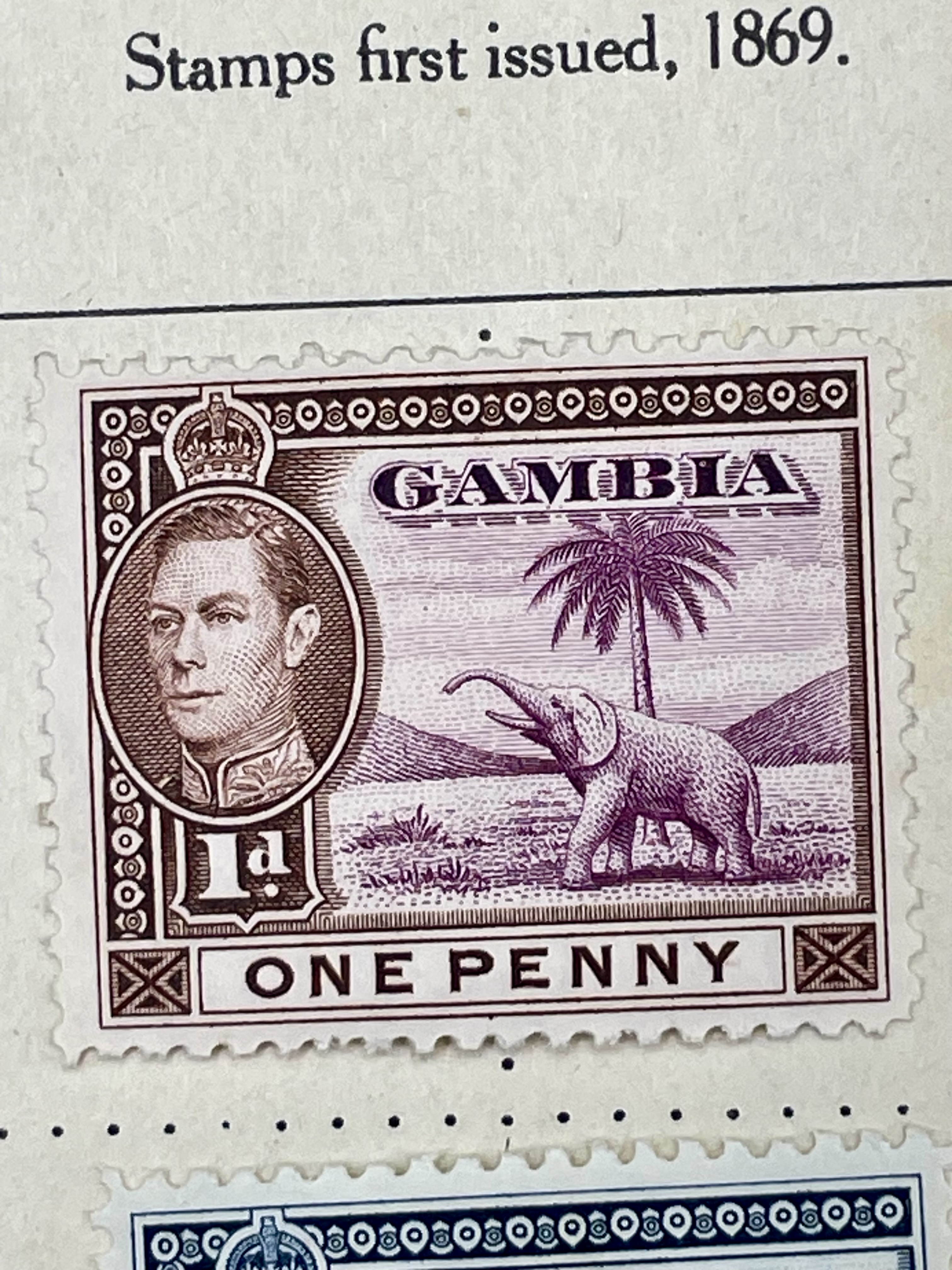 Page of rare Gambia Common Wealth stamps  - Image 4 of 7