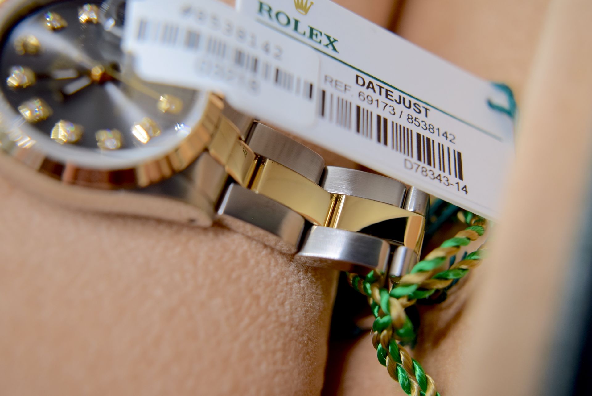 ROLEX DATEJUST GOLD & STEEL REF. 69173 - GREY DIAL/ OYSTER (BOX & CERTIFICATE ETC) - Image 11 of 13