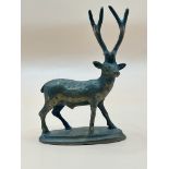 1940-50s little bronze/brass Stag.