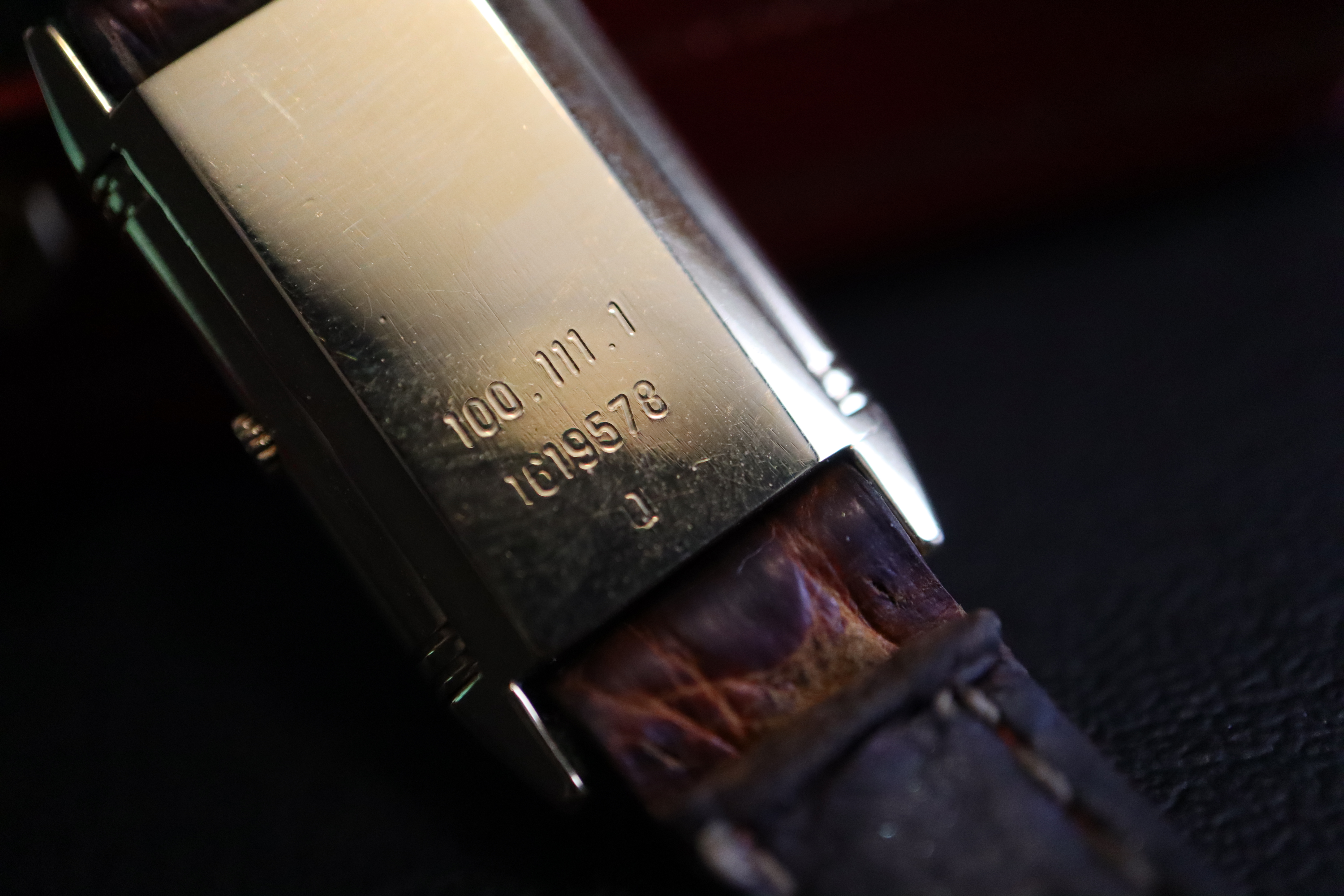 JAEGER-LE COULTRE 'DIAMOND' REVERSO (REF. 100.111.1) - 18CT YELLOW GOLD '750' HALLMARKED - Image 3 of 5