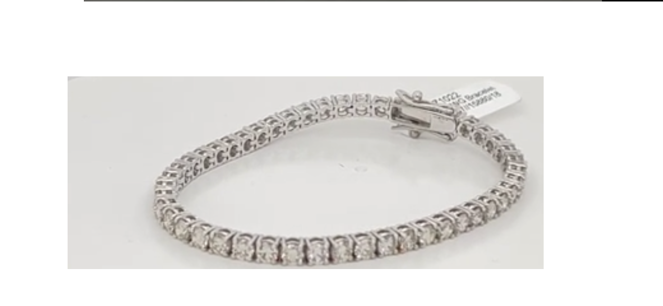 STUNNING 9.40ct G/H-VS DIAMOND TENNIST BRACELET SET IN 18ct WHITE GOLD