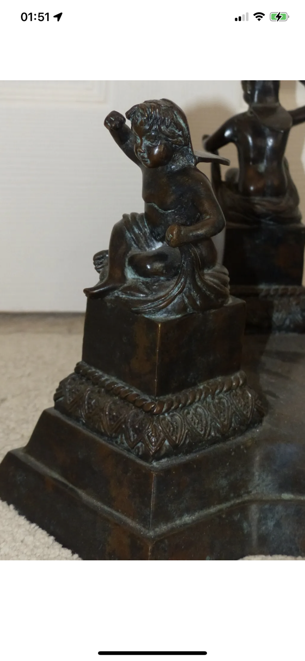 RARE HEAVY BRONZE TRIPOD PLANT STAND - Image 3 of 10