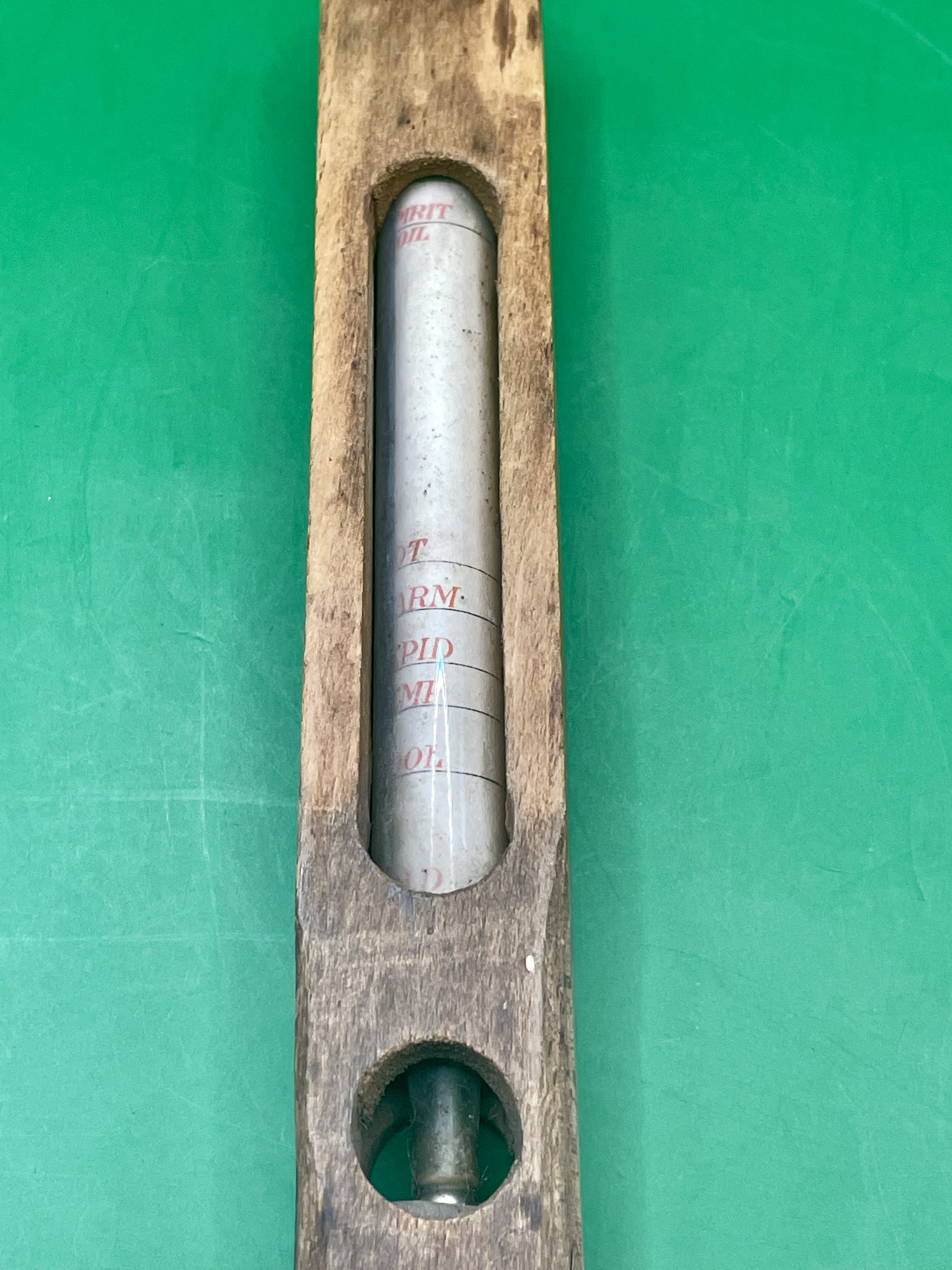 An antique bath wood and glass water thermometer.  Great condition.  - Bild 3 aus 7