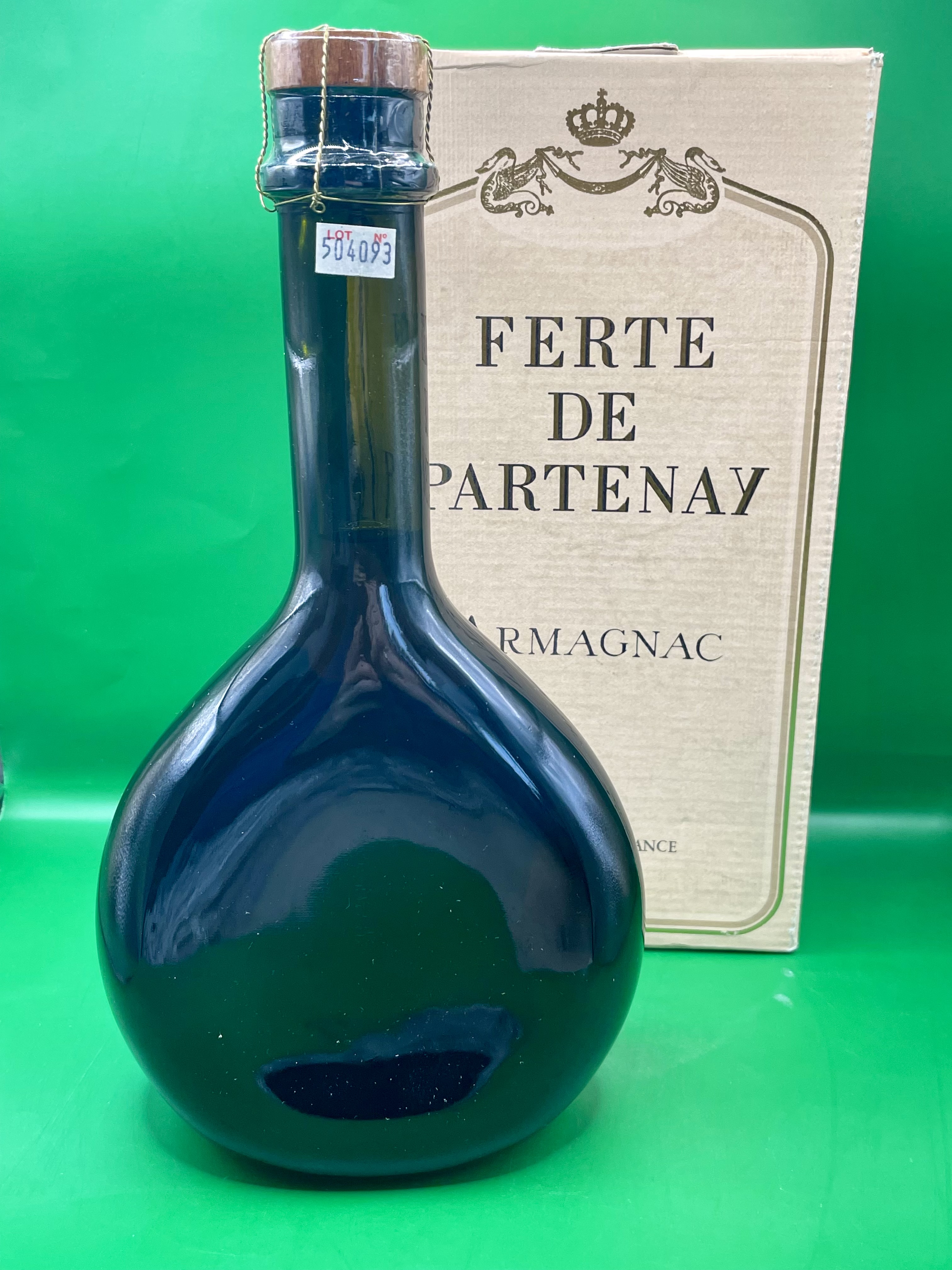 Unopened Vintage bottle of Armagnac sealed.  “Ferte De Partenay” French.  - Image 2 of 8