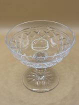 Victorian crystal cut compote or champagne glass excellent condition.