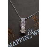 18K WHITE GOLD 1.00CT VVS H DIAMOND NECKLACE