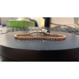 3.72CT DIAMOND TENNIS BRACELET IN 14K ROSE GOLD (Total Weight: 8.99g)